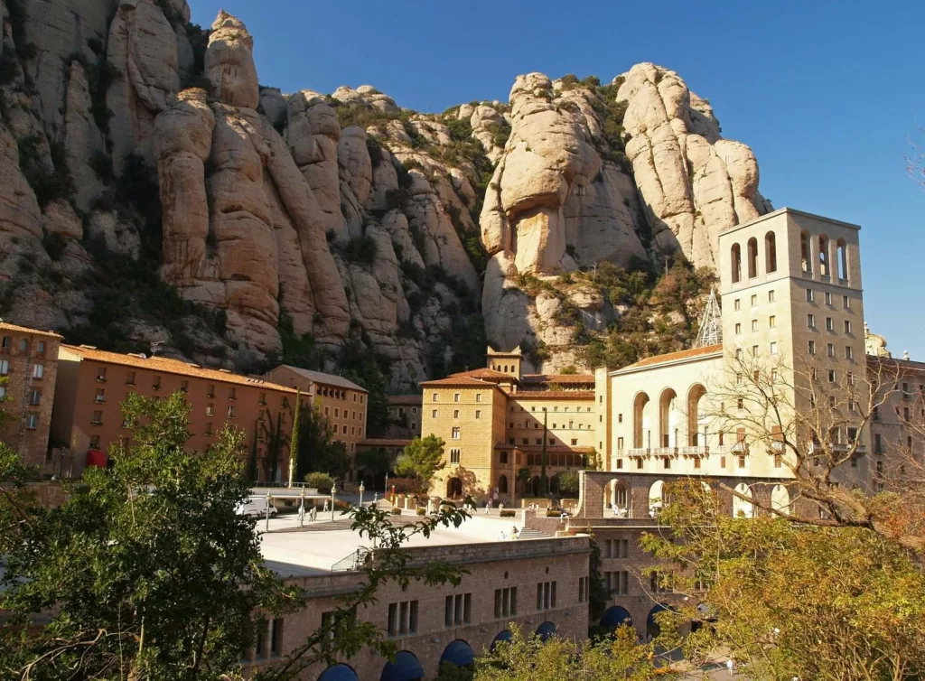 The Montserrat Monastery is a historic and sacred site situated near Barcelona, Catalonia.