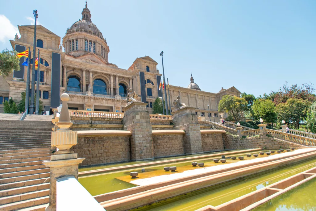 Plaça de Espanya is a prominent square in Barcelona, known for its architectural grandeur and cultural significance.