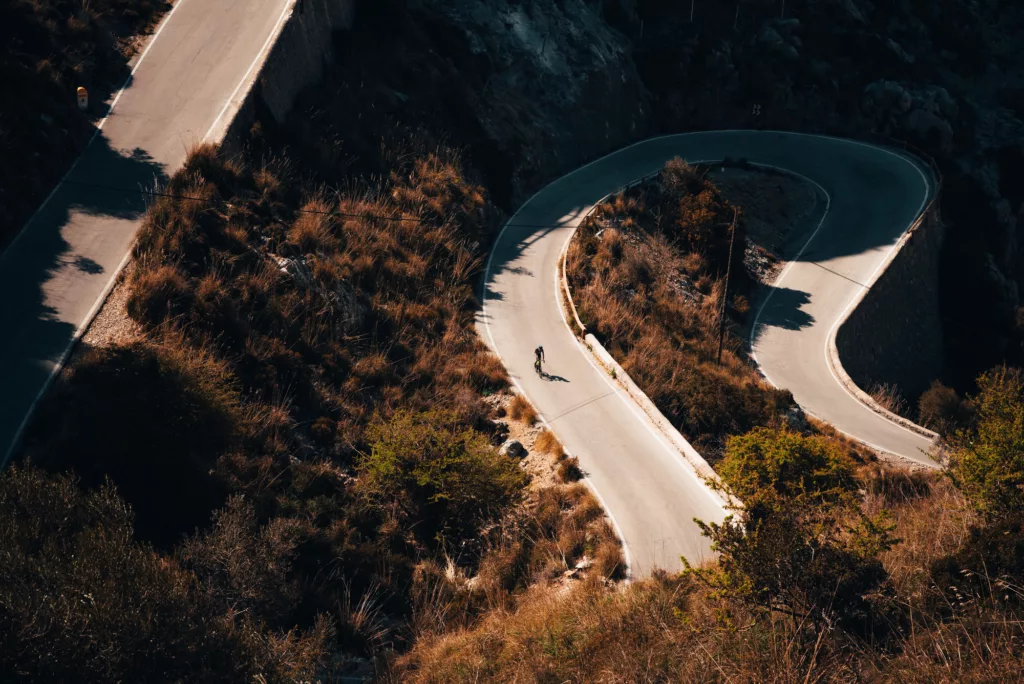 Famous Sa Calobra Road in Mallorca, Spain, Favorite place for all cyclists