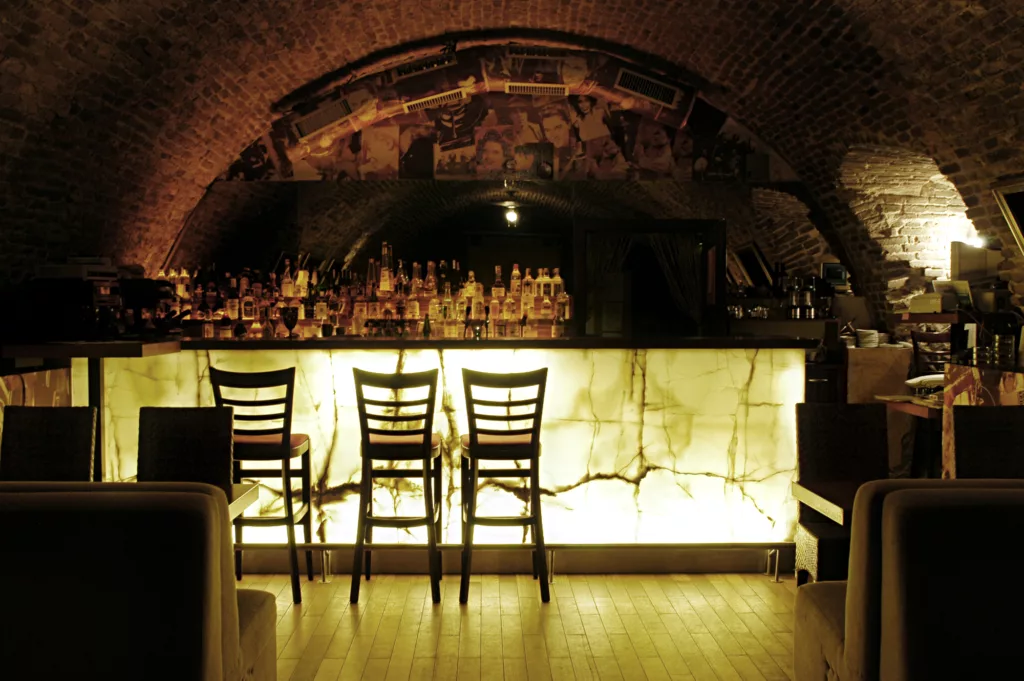 Picture of modern bar interior in barcelona