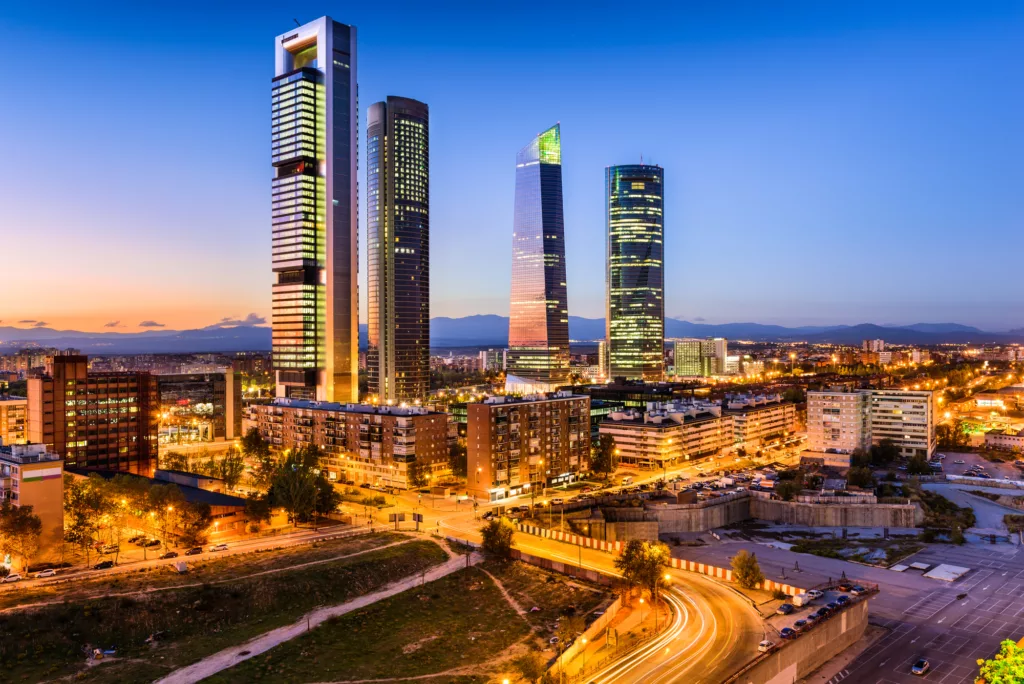 Madrid Spain Skyline