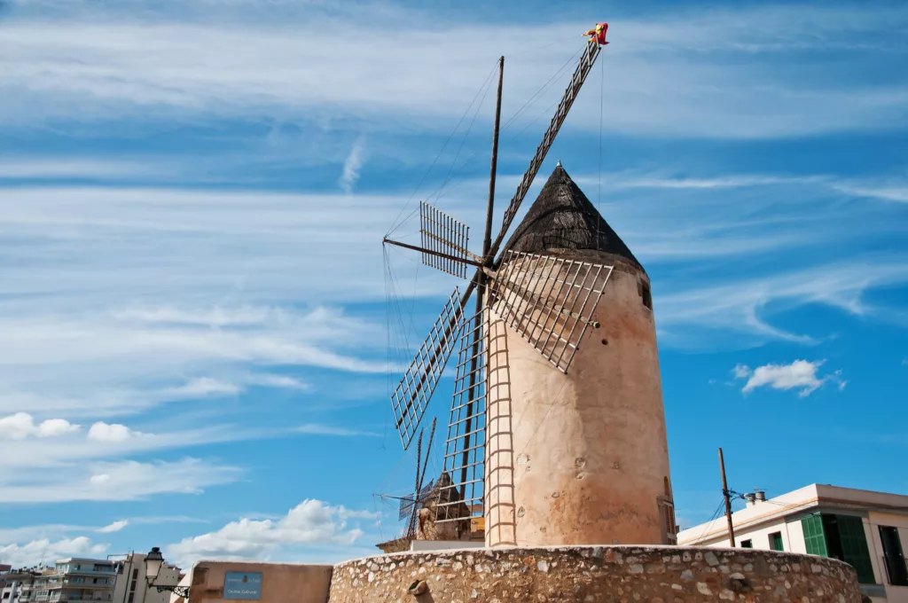 Traditional windmill in palma