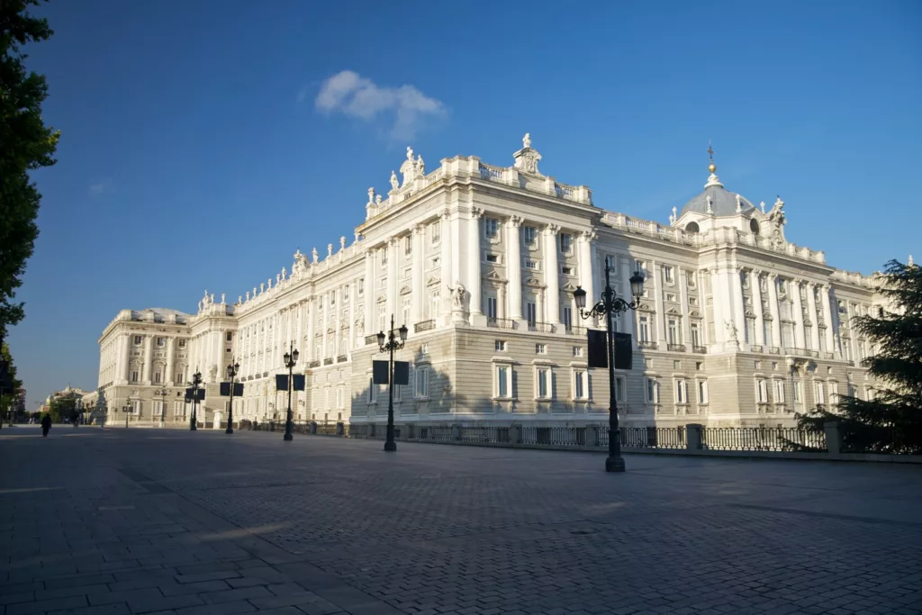 
facade of Madrid royal palace