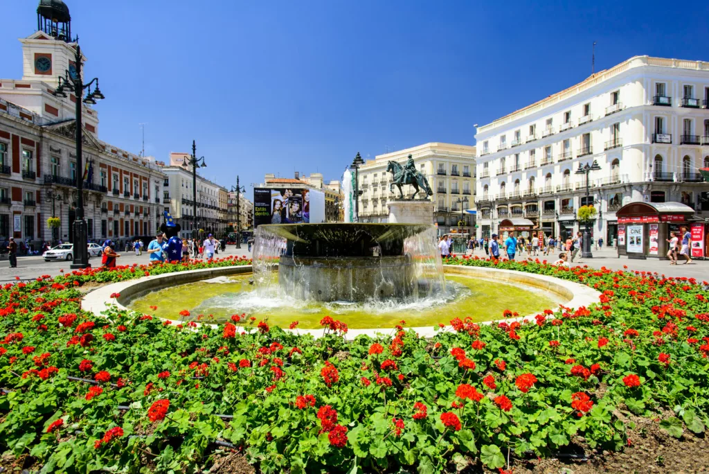 Fountain at Puerta del Sol