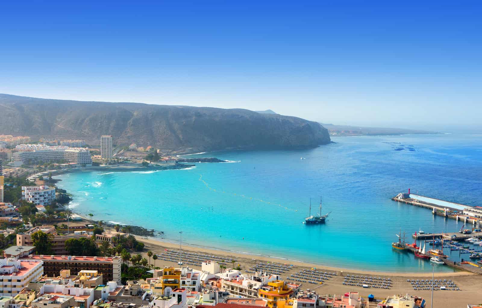 Los Cristianos beach in Arona Tenerife south