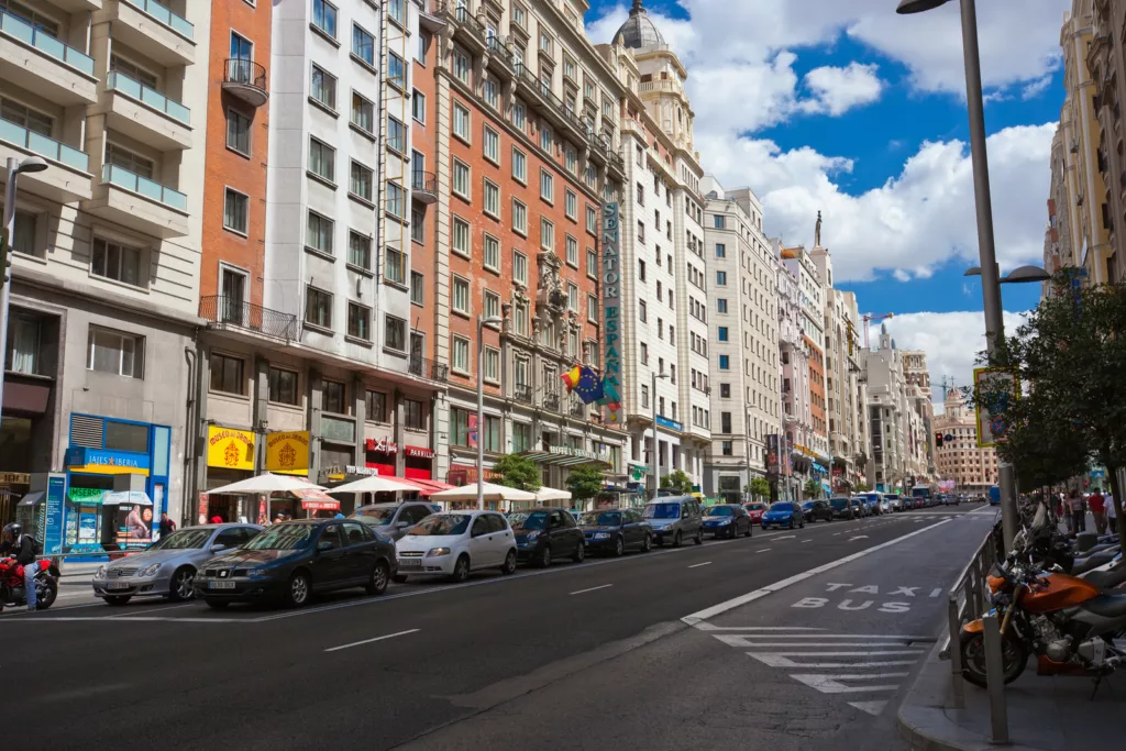 Main street of Madrid - Gran Via