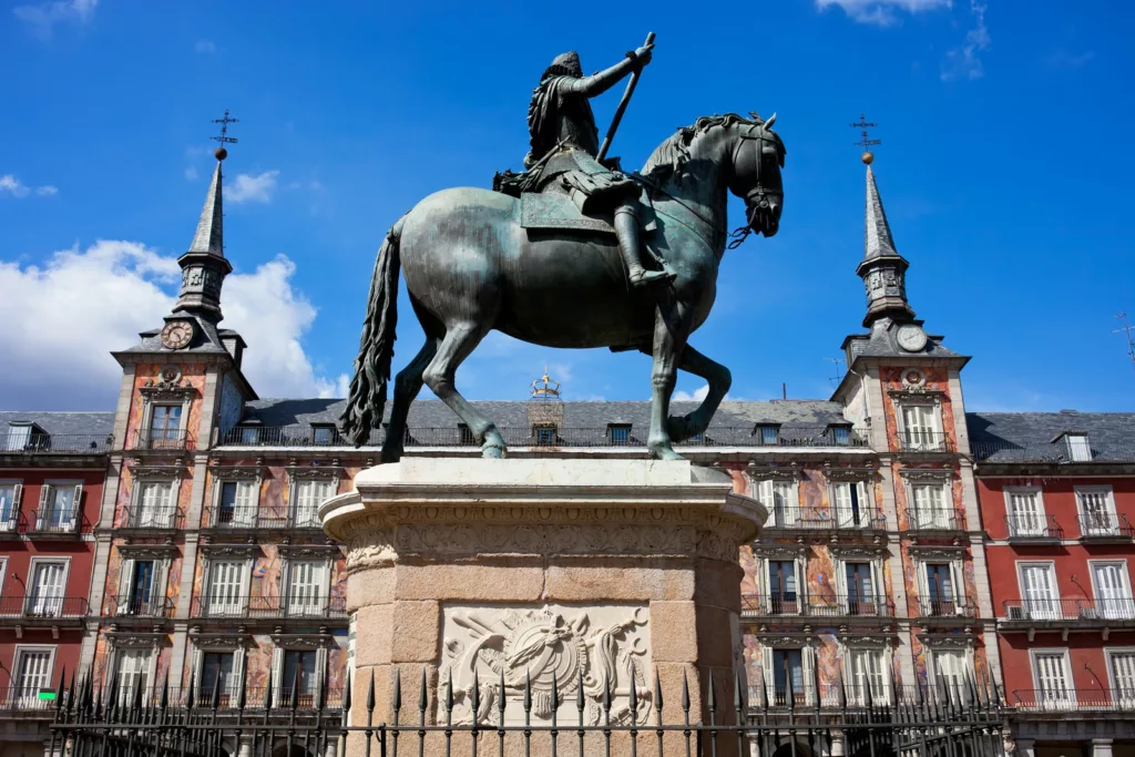 Plaza Mayor Statue of King Philips III