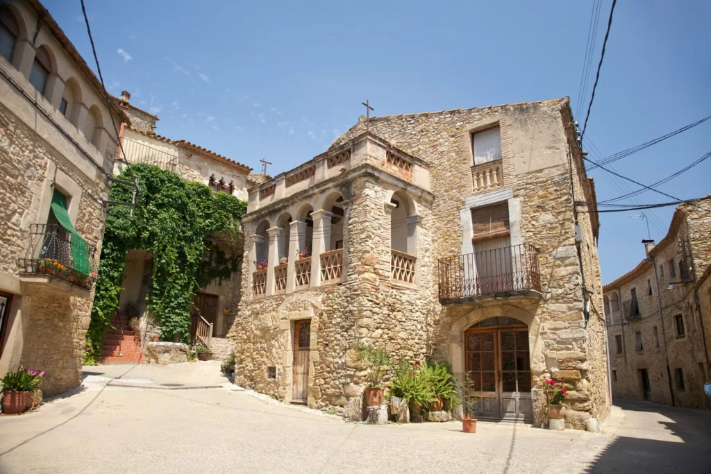 street at a village in Girona