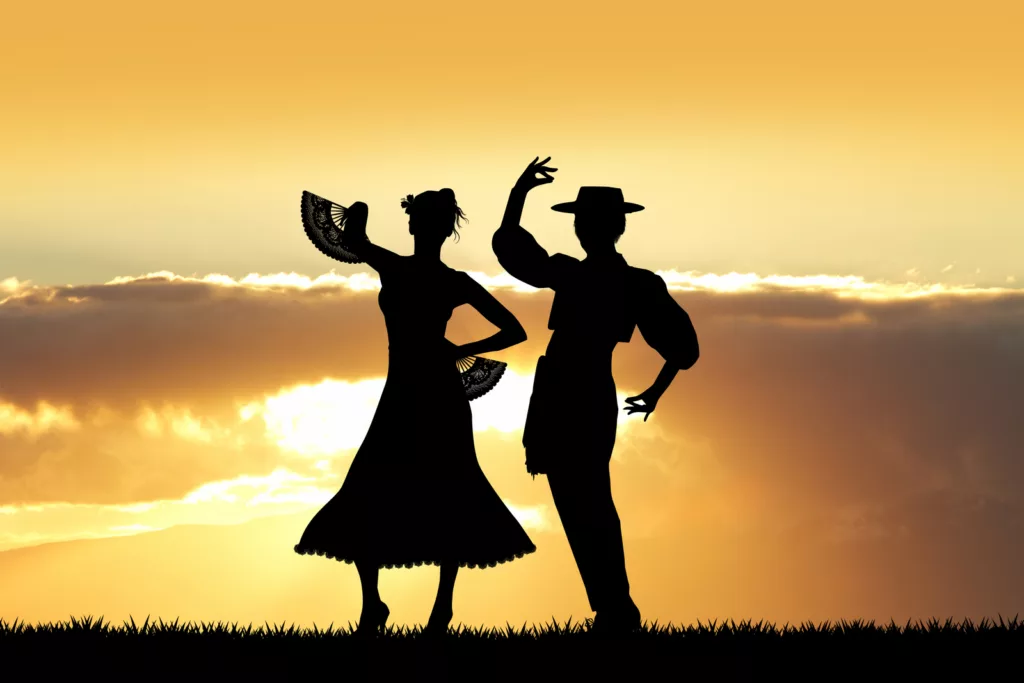 illustration of Flamenco dancers