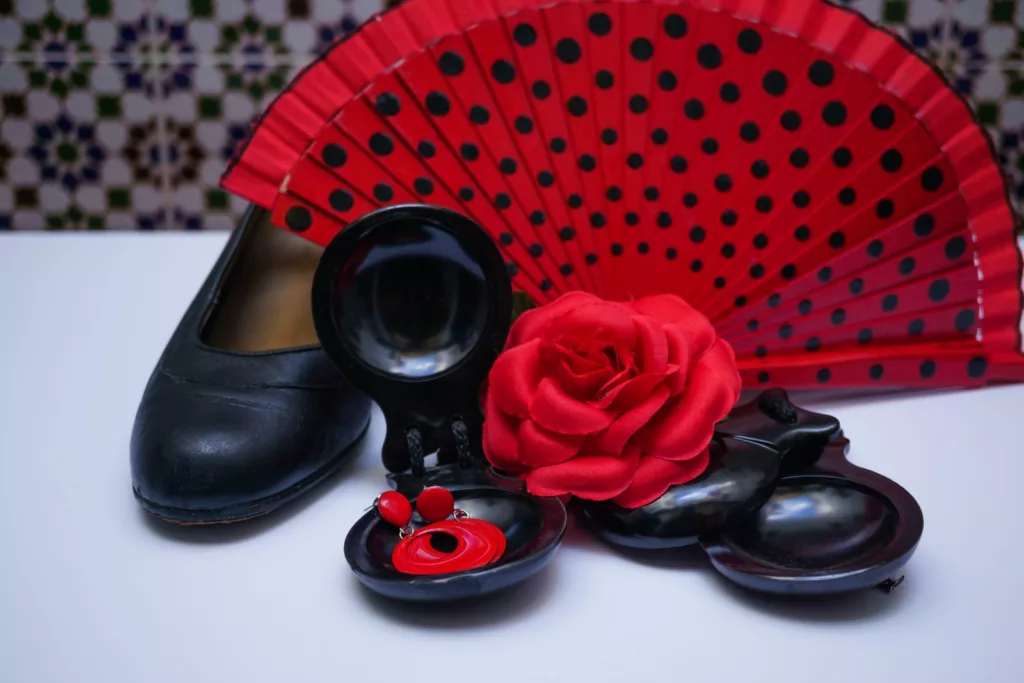 typical spanish flamenco accessories