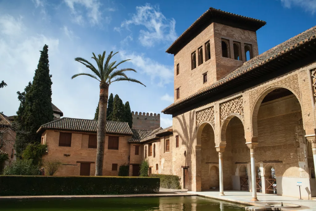 Alhambra in Granada in February