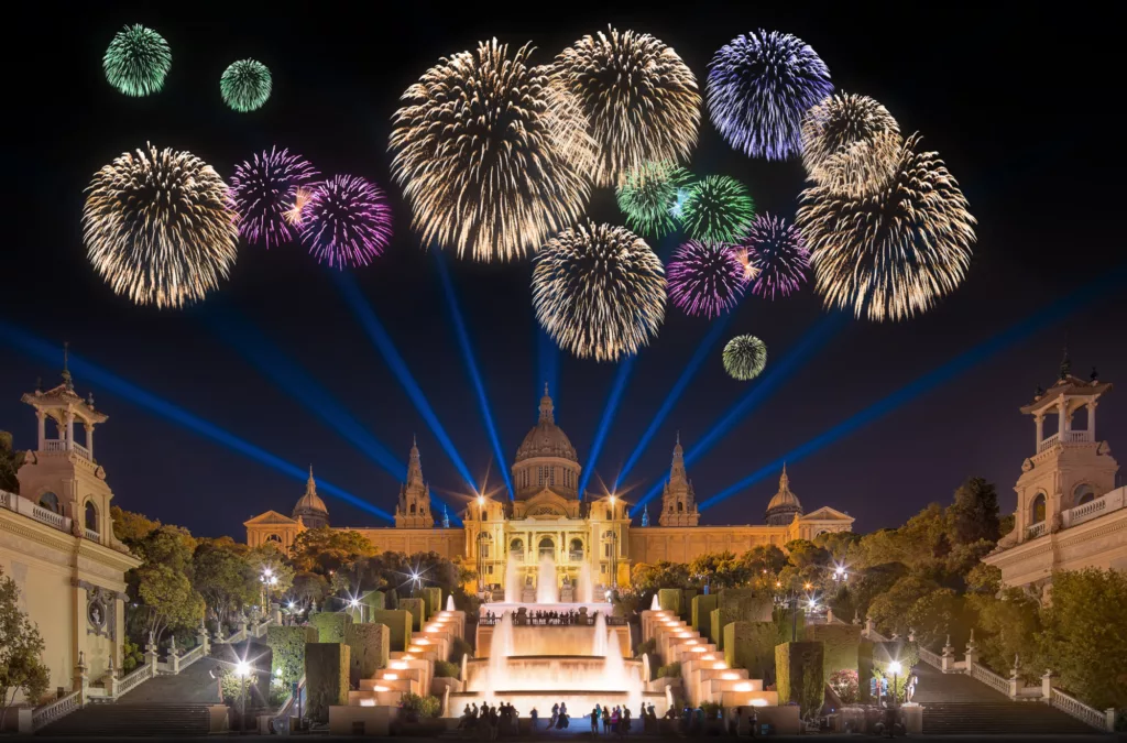 December in Barcelona - Magic Fountain