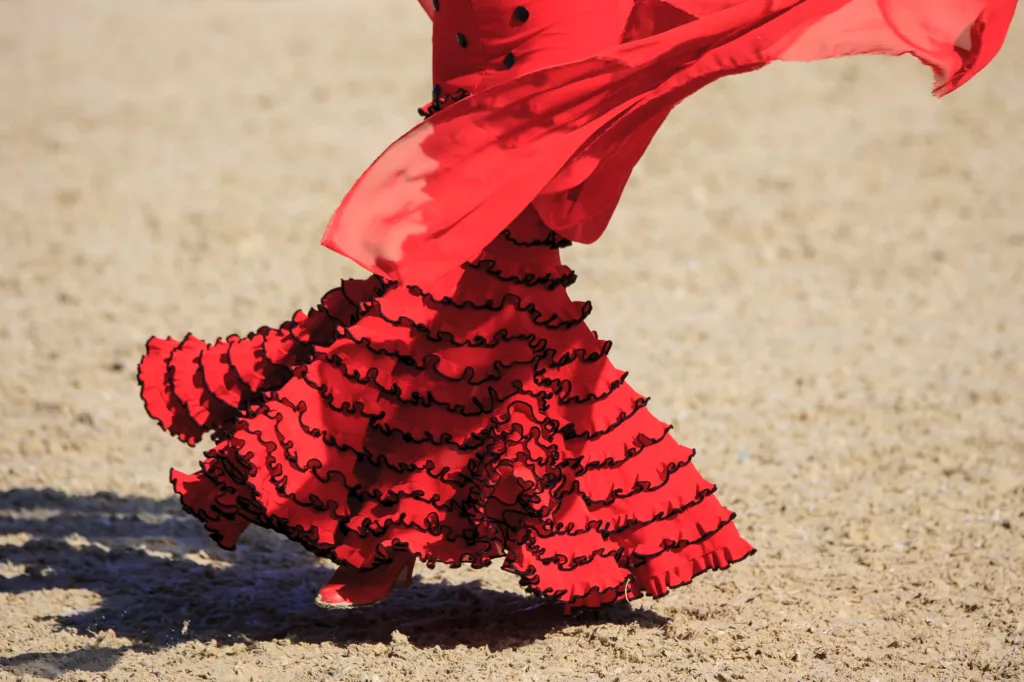 Flamenco dress in Spain February