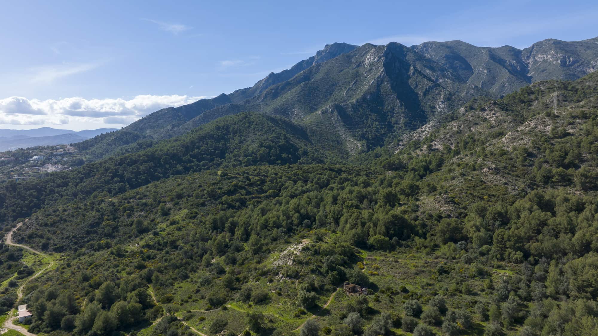 Sierra Blanca mountains in Spain