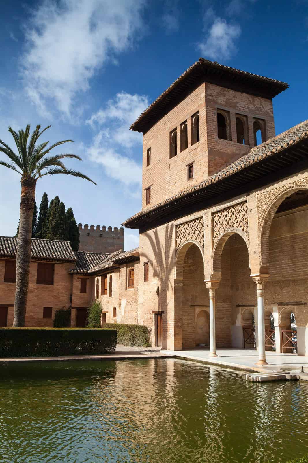 Ladies Tower (Torre de las Damas) and Gardens of the Partal at the Alhambra
