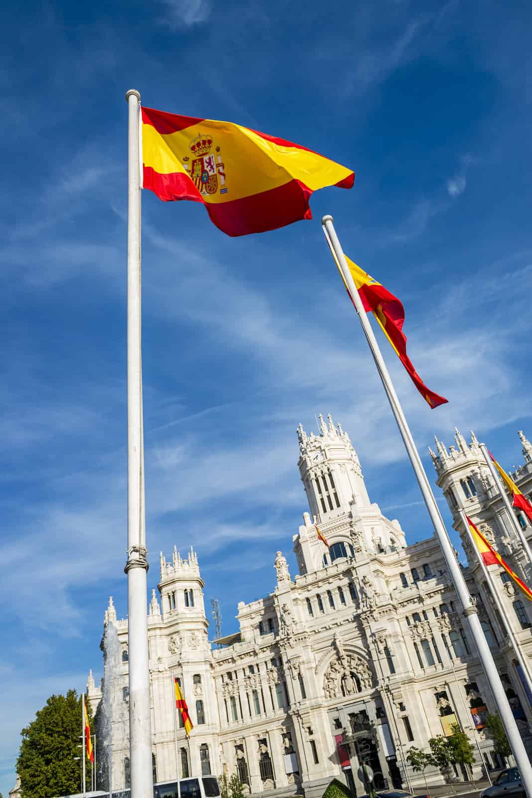 Cibeles Palace located downtown Madrid