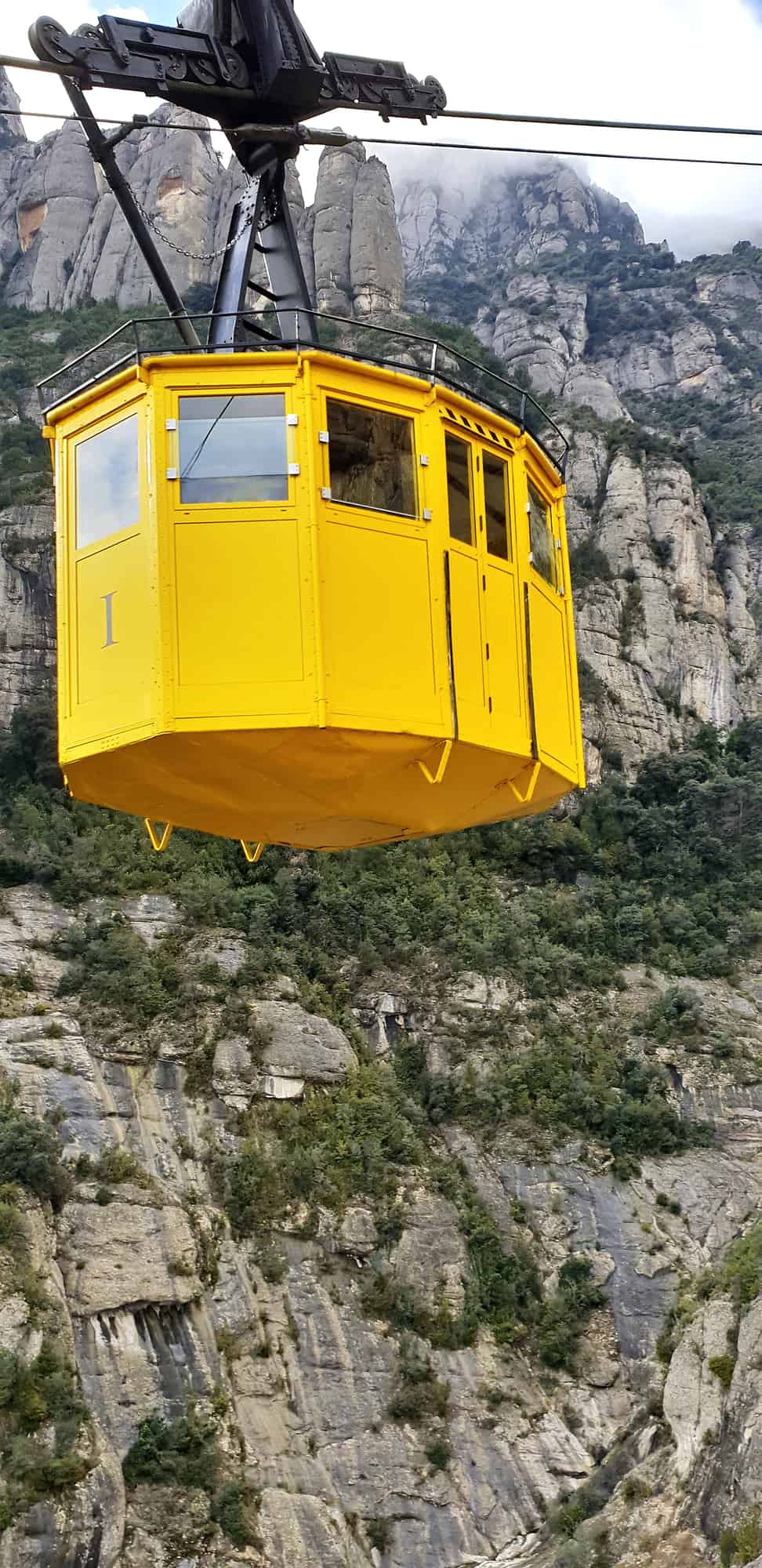 Cable car to Montserrat Benedictine Abbey