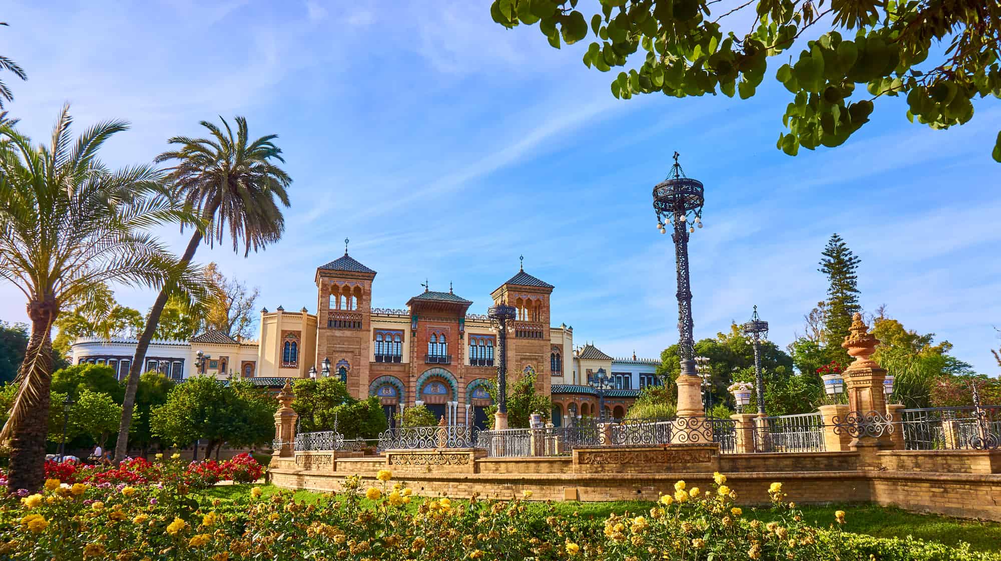 Gardens of Museum of Arts and Traditions of Sevilla, Spain