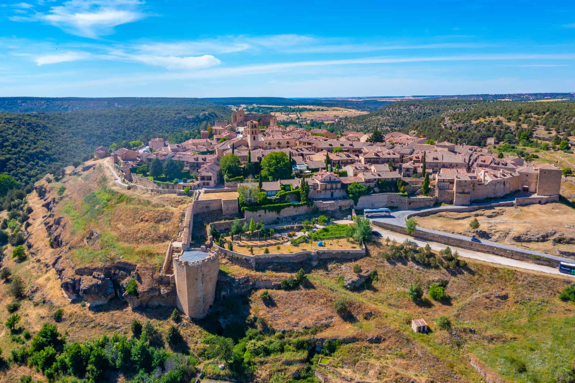Panorama of Spanish village Pedraza
