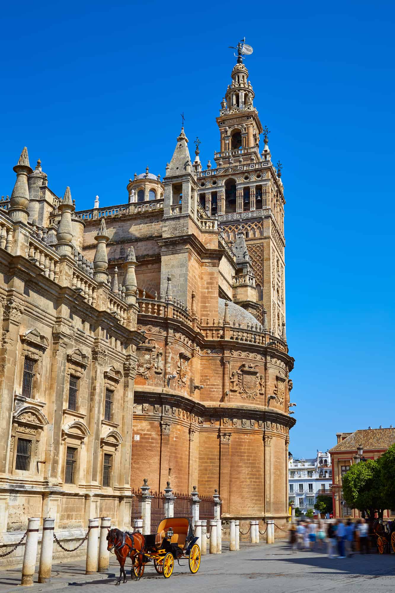 Seville cathedral Giralda tower of Sevilla