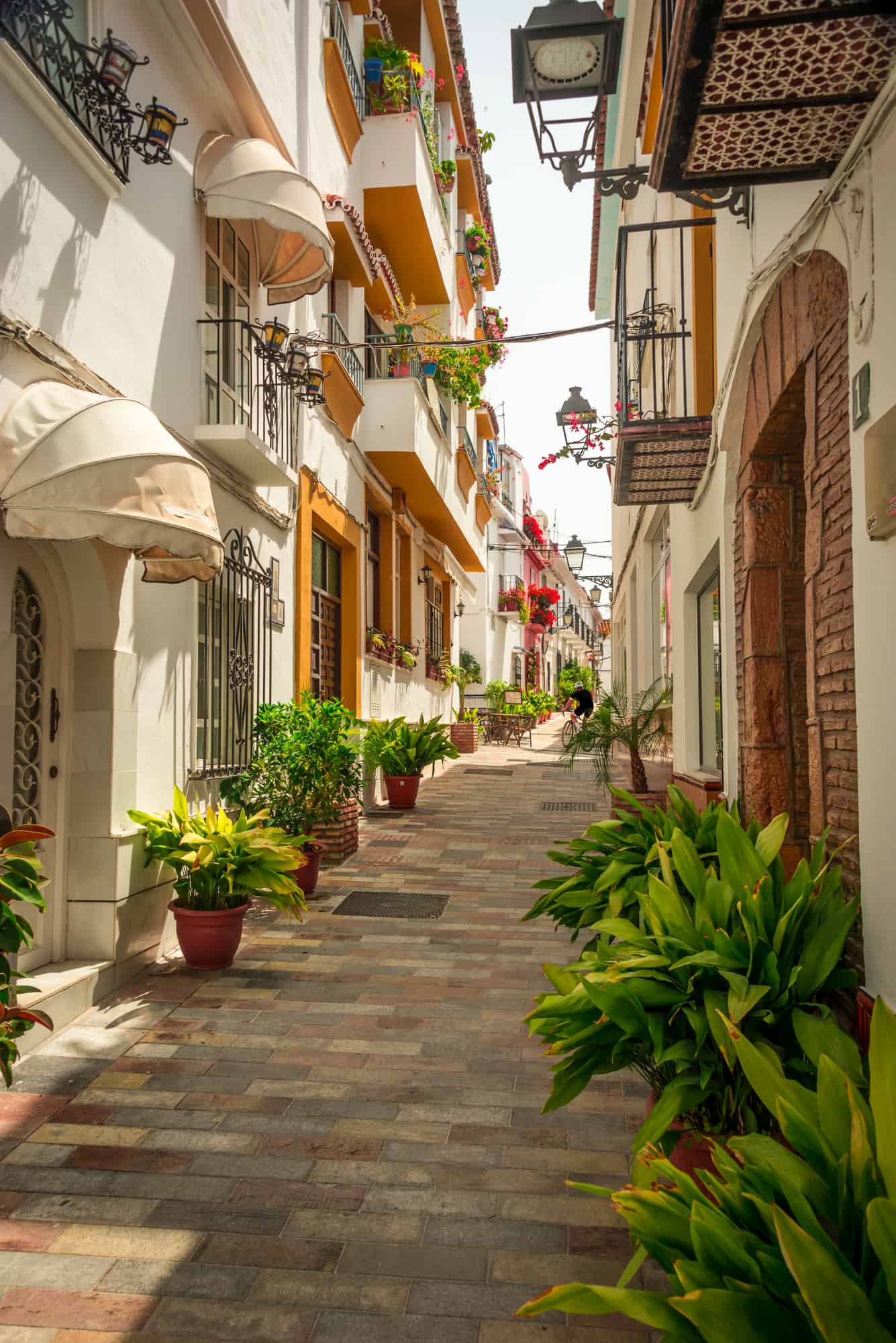 Streets of Marbella, Spanish typical houses, in the region of Andalucia