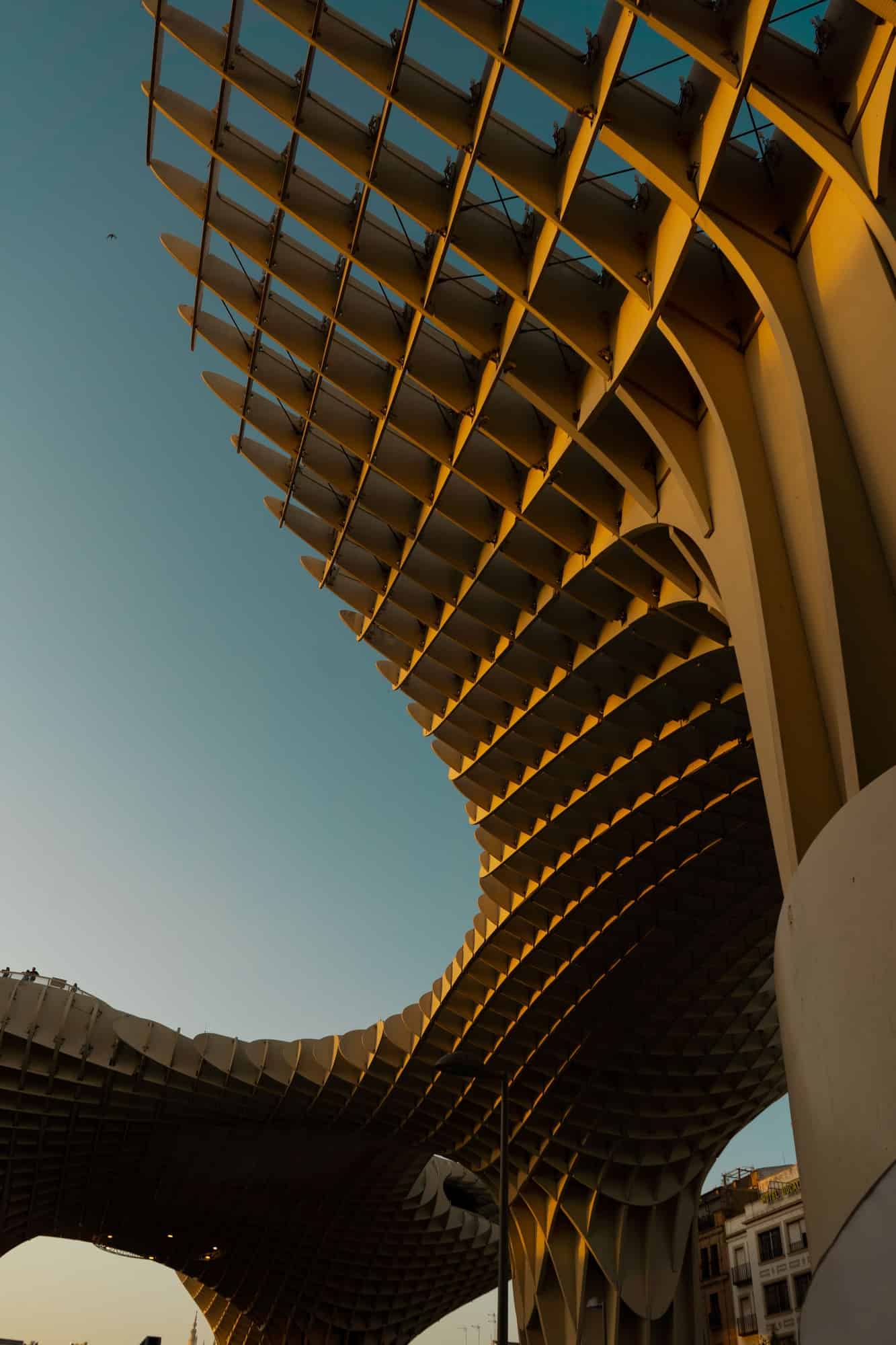 futuristic wooden structure Setas de Sevilla in Seville, Spain