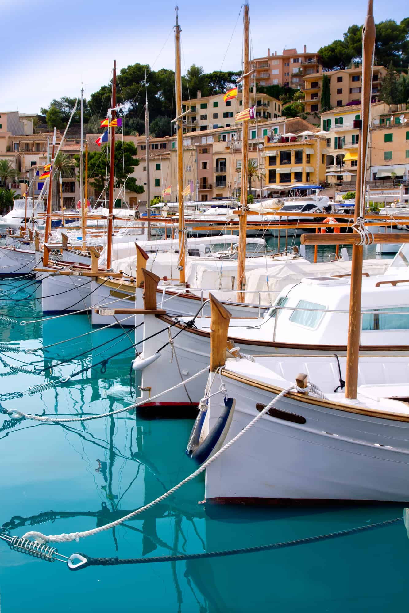 Port de Soller Port of Mallorca with lllaut boats